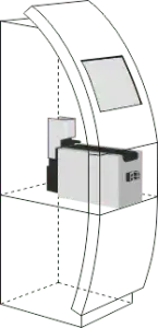 Evolis Kiosk KC200 of KC200B inbouw