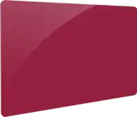 bordeaux rood blanco plastic kaart op bankpas formaat