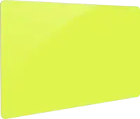 fluorescerend gele blanco plastic kaart op bankpas formaat