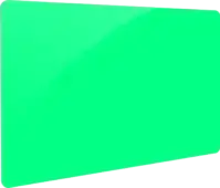 fluorescerend groene blanco plastic kaart op bankpas formaat