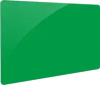groene blanco plastic kaart op bankpas formaat