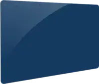 marineblauwe blanco plastic kaart op bankpas formaat