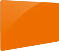 oranje blanco plastic card op bankpas formaat