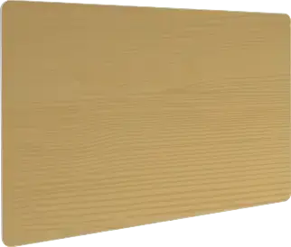 plastic card bedrukt met middel gekleurd hout prijskaart