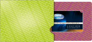 cadeaukaart verpakking voor plastic cards op bankpas formaat