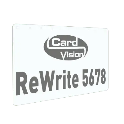 Evolis rewrite plastic card zwart reprint