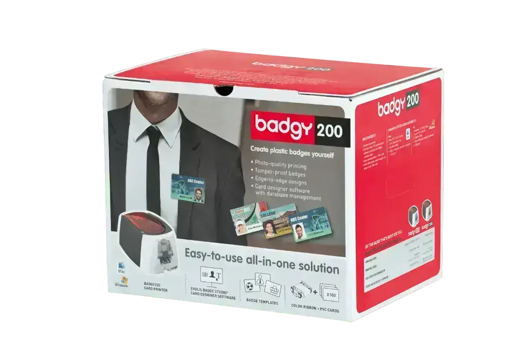 Evolis Badgy 200 cardprinter all-in-one solution
