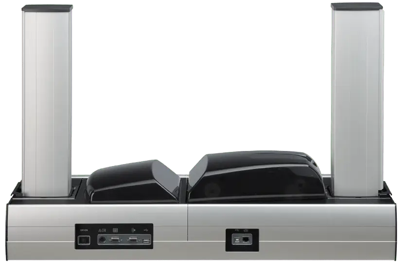 Evolis Quantum kaartprinter achterzijde aansluitingen