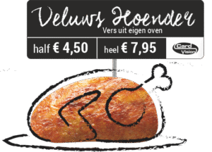 plastic prijskaart veluws hoender