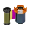 Agilia RT4101E100_YMCK_Upright uitgepakt YMCK full color printlint van 600 adrukken voor een Evolis Agilia retransfer kaartprinter