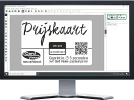 cardPresso invoerscherm plastic prijskaarten