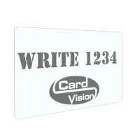 Evolis rewrite plastic card zwart print