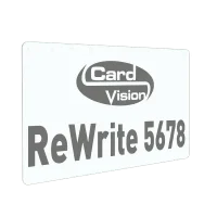 Evolis rewrite plastic card zwart reprint